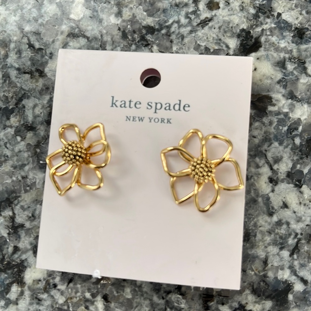 Kate spade flower earrings